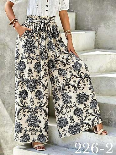 Pantalone: Pantalone za punije dame – model 226-2 - Kroj: široke nogavice — 2
