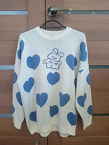 пряжа alize puffy: Кофта, Оверсайз, Удлиненная модель, Осень-весна, S, M, L — 1