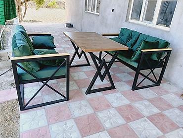 ucuz mebeler: Yeni, Kvadrat masa, Açılmayan, Skameykalar ilə, Azərbaycan — 4