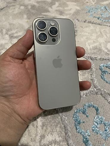 IPhone 15 Pro, Б/у, 256 ГБ, Natural Titanium, 93 %