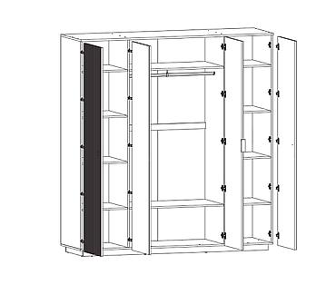 standing mirror: Артикул: 00071241 Шкаф 4Д Доменика Белорусской фабрики БРВ. Доменика — 4