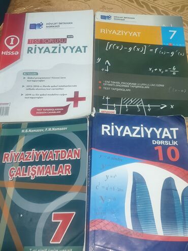 ziya bunyadov kitablari: Riyaziyyat kitablari ve testler