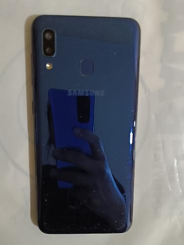 samsung es: Samsung Galaxy A20, 32 GB, rəng - Mavi, Qırıq — 1