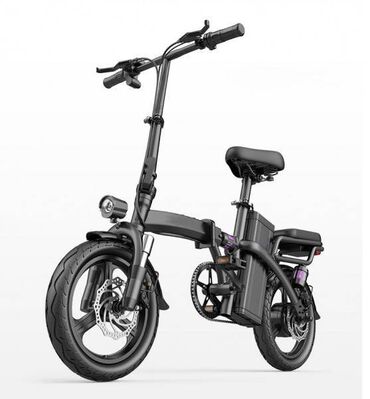 Велосипеды: Электровелосипед. Велосипед. Складной. Колеса 14" 48V 400W Аккумулятор