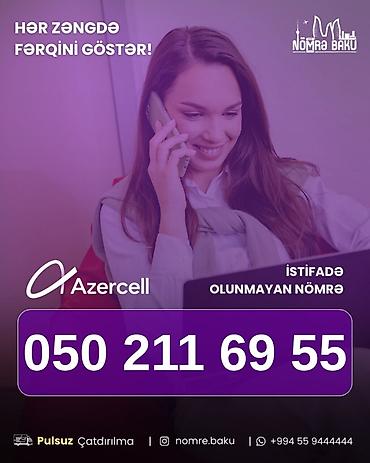 dərzi is: Azercell mobil nömrə – istifadədə olmayan seriya • Nömrə: 050 211 69 — 1