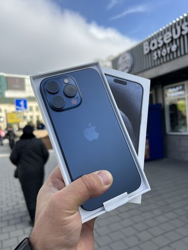 dubayda iphone 15 pro max qiymeti: IPhone 15 Pro Max, 256 ГБ, Blue Titanium, Гарантия