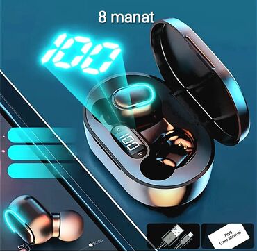 Qulaqcıqlar: Yeni Simsiz (Bluetooth) Qulaqcıqlar, rəng - Ağ — 18