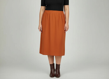 czarne spódnice plus size: Spódnica damska, rozmiar 2XL