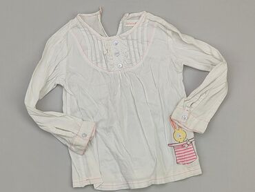 biała bluzka wiązana pod szyją: Bluzka, Cool Club, 3-4 lat, 98-104 cm, stan - Dobry