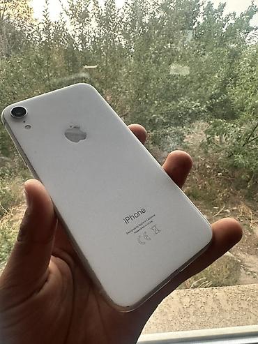 Техника жана электроника: IPhone Xr, Колдонулган, 128 ГБ, Ак, Каптама, 78 % — 2