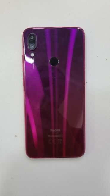 Xiaomi: Xiaomi Redmi Note 7, 64 GB, rəng - Çəhrayı, 
 Barmaq izi, İki sim kartlı