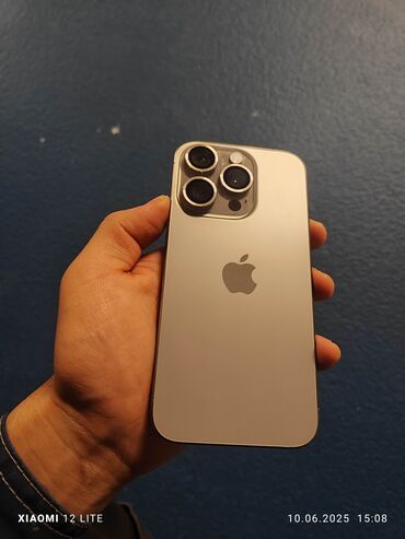 айфон 10 про макс 256 гб цена бишкек: IPhone 15 Pro, Колдонулган, 256 ГБ, Natural Titanium, Куту, 89 %