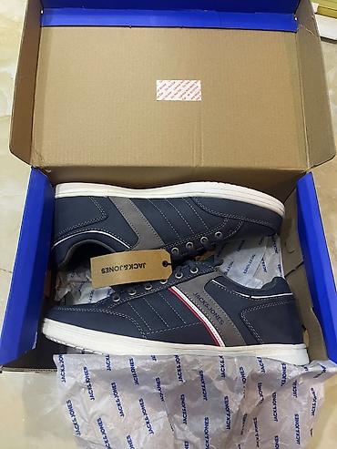 idman salvari: Jack & Jones kişi krossovkası – Jfwbradfield 12203489, göy rəng — 2