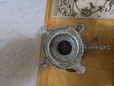 briket: Kömür/sobada yandırılan klassik metal samovar - Material: qalın metal — 2