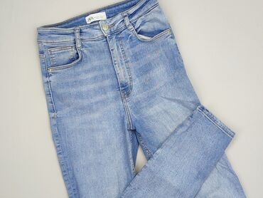stradivarius wyprzedaż spodnie: Zara, Jeansy damskie, rozmiar M