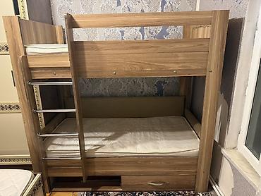 Uşaq mebeli: İkiqat uşaq çarpayı dəsti - Material: ağac teksturalı laminat/MDF. - — 5