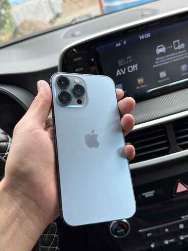 купить бу телефон поко х3 про: IPhone 13 Pro Max, Колдонулган, 256 ГБ, Көгүлтүр, 87 %