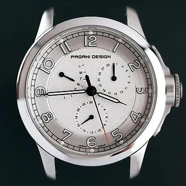 Ručni satovi: PAGANI DESIGN PD-1780 - 40mm - Bela - Seiko VK88 Potpuno nov muški — 5