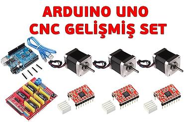 Başlıq: Arduino Uno CNC Təkmilləşdirilmiş Dəst – 3 ox üçün tam