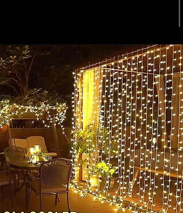 kuke za jakne: LED zavesa – svetleće lampice za dekoraciju prostora - Tip: LED — 3