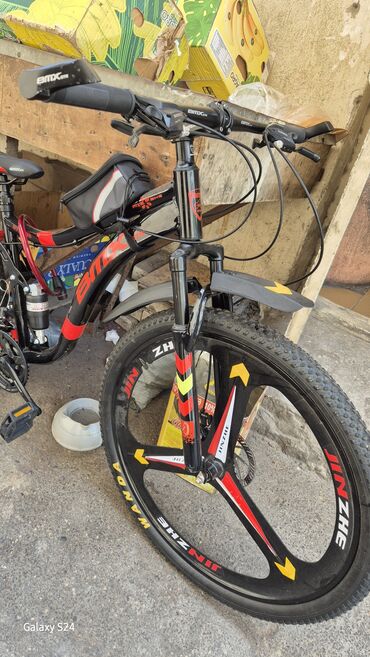 трехколесный велосипед с ручкой: Yeni Şəhər velosipedi Stels, 29", sürətlərin sayı: 18, Ünvandan götürmə