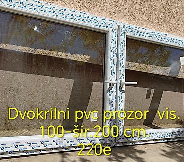 spužve za klupe: Dvokrilni PVC prozor - Dimenzije: visina 100 cm, širina 200 cm - — 1