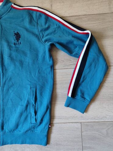 Duksevi: Duks, S (EU 48), U.S. Polo Assn, bоја - Svetloplava, Sa rajferšlusom — 5