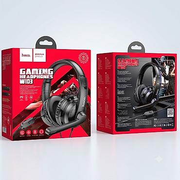 oyun notebooku: Hoco W103 Gaming Qulaqlıq və Mikrofon - Platformalar: PC, noutbuk və — 1