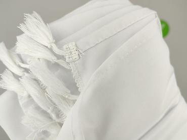 second hand household items: Biała zasłona z frędzlami - Kolor: śnieżnobiały - Wykończenie — 4