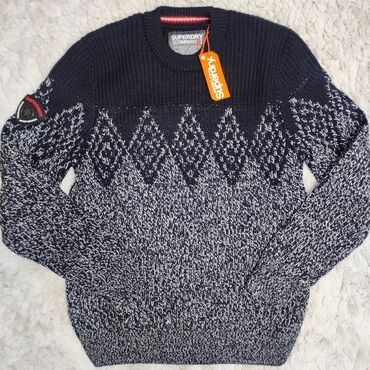 novo muski dzemperi: Sweater, XL (EU 54), color - Grey, Wool