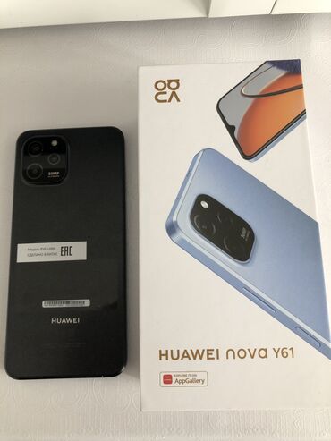 Huawei: Huawei Nova Y61, Новый, 64 ГБ, цвет - Черный