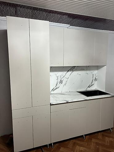 silver kitchen: Кухонный гарнитур, Новый, цвет - Серый, ДСП, Платная доставка — 3