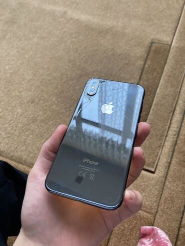 Apple iPhone: IPhone X, Б/у, 64 ГБ, Черный, Чехол, 60 % — 7