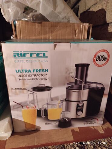 Mikserlər: Her ikisi yenidir 2) Riffel Butcher ətçəkən - Güc: 1800W - Alüminium