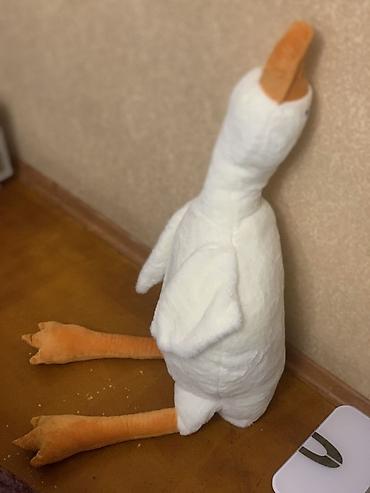 гусь: Böyük ölçülü yumşaq oyuncağ – qaz - Material: yumşaq plyuş, daxili — 1