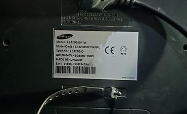 ses guc: Samsung LE32B350F1W – 32 düymlük LCD HD TV, işlək vəziyyətdədir. - — 3