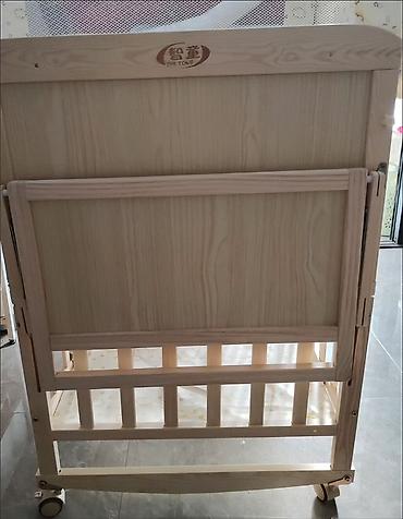 bunk bed: Детская деревянная кроватка-трансформер с аксессуарами - Материал — 2