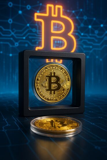onluq qızıl: Kolleksionçular üçün Bitcoin suvenir qəpiyi Material - Metal Rəng -