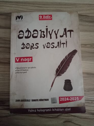 Ədəbiyyat MHM kitabı satılır 10 manata, içi səliqəlidir