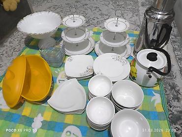 Наборы посуды: Срочно идиш аяктар сатылат бу бирок состояние абдан жакшы ! Термос — 3