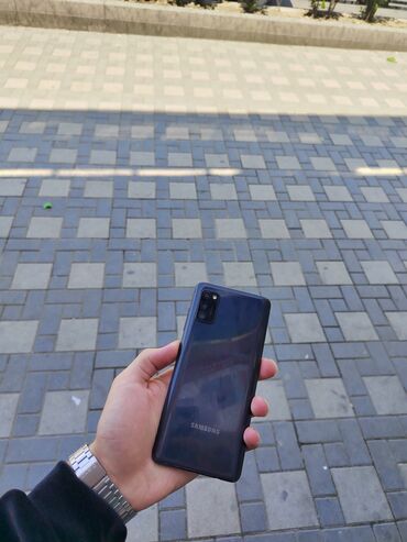 samsuq telefon: Samsung Galaxy A41, 64 GB, rəng - Qara, Düyməli, Barmaq izi