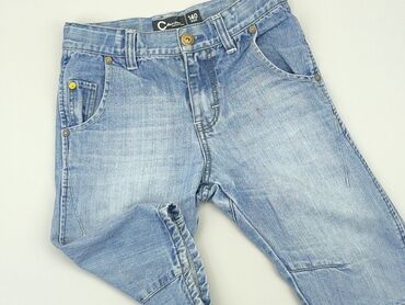 kurtka zimowa dla dziewczynki 122: 3/4 Children's pants 10 years, Cotton, condition - Fair