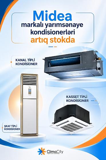 Məişət texnikası: Kondisioner Midea, Yeni, 85-90 kv. m, Split sistem, Kredit yoxdur, Pulsuz quraşdırılma — 8