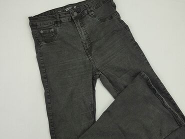 spódniczka z falbankami czarne: Jeans, L (EU 40), condition - Good