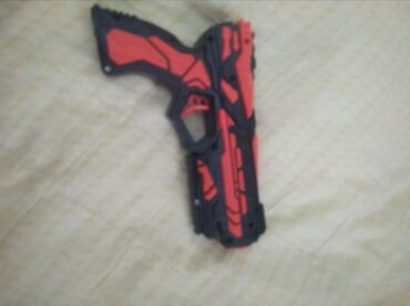 деревянный пистолет: Продаю пистолет нёрф детский красный