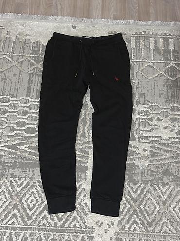 armani exchange двойка: Мужской спортивный костюм, M, L, Us Polo Assn, Б/у, цвет - Черный, Самовывоз — 1