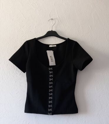 ženske bluze: XS (EU 34), Single-colored, color - Black