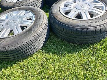 колесо ауди: Комплект из 4 колес Audi: литые диски с фирменными колпаками Audi и — 5