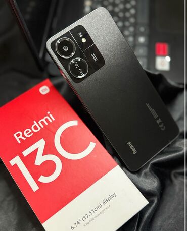 redmi 9 а: Redmi, Redmi 13C, Жаңы, 256 ГБ, түсү - Кара, 2 SIM