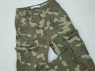 berska camo: Bershka, Spodnie cargo damskie, rozmiar XS — 1